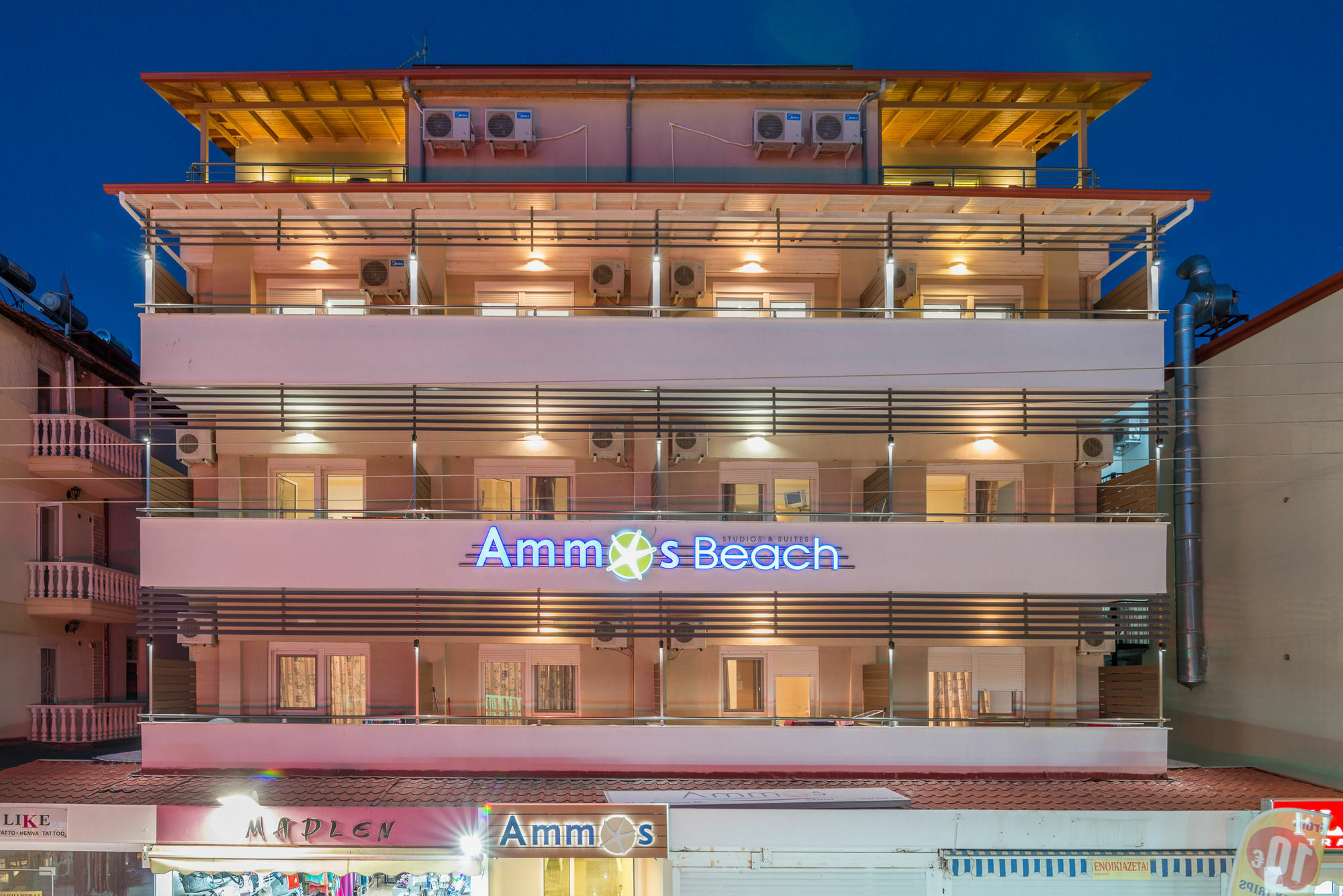 Ammos Beach Seaside Luxury Suites Hotel Olympiakí Aktí Eksteriør billede